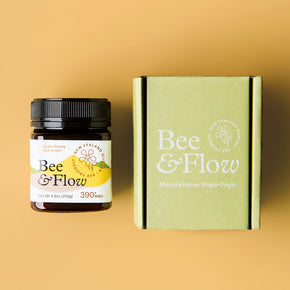 Bee and Flow Manuka Honey 390+MGO.